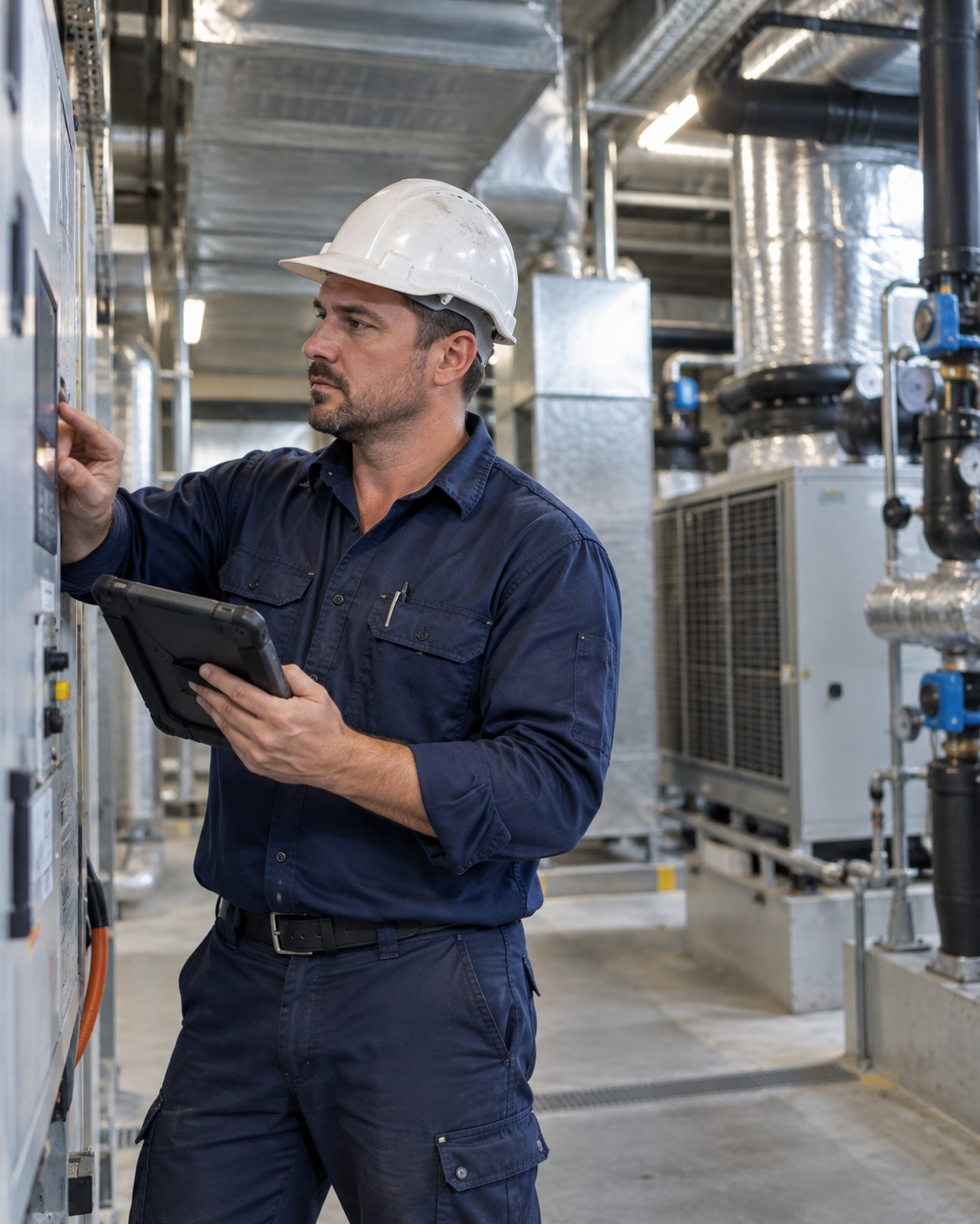 BNE Air Service mechanical services team on site